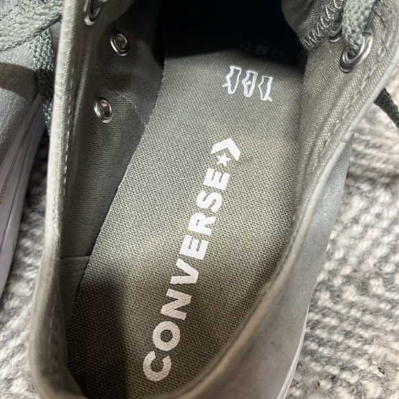 Converse‎ CTAS Clean Lift OX Dark Stucco sage & gold Leather women size 8 - Picture 6 of 10